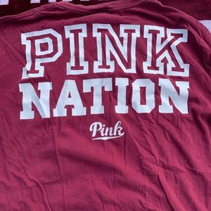 VS pink pink nation long sleeve tee